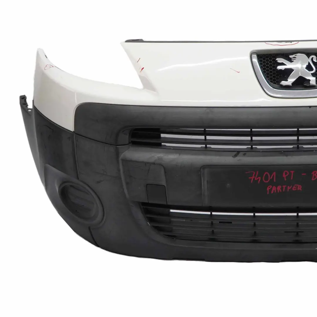 Peugeot Partner Bumper Front Trim Panel Covering Banquise White - EWP - SKU 7401PT-BW1 - Part number 7401PT