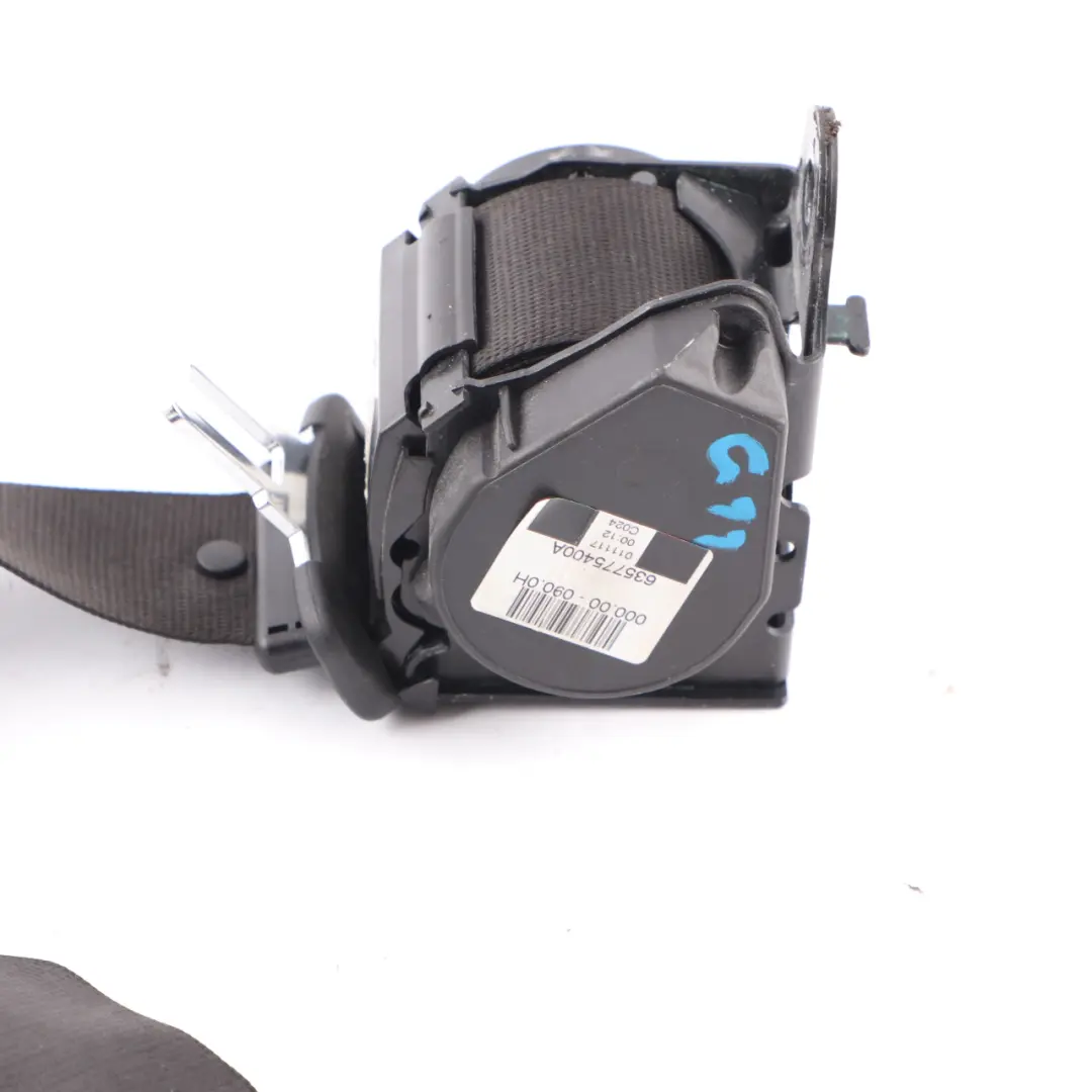 Belt Rear Center Middle Upper Safety Belt Black to BMW G11 Seat with Part number 7402527 BMW G11 Seat Belt Rear Center Middle Upper Safety Belt Black - SKU 7402527 - Part number 7402527