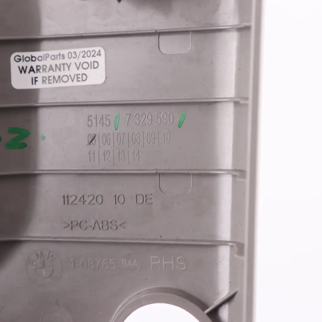 Trim Cover C-pillar Upper Right O/S to BMW F46 with Part number 7402674 BMW F46 Trim Cover C-pillar Upper Right O/S - SKU 7402674 - Part number 7402674