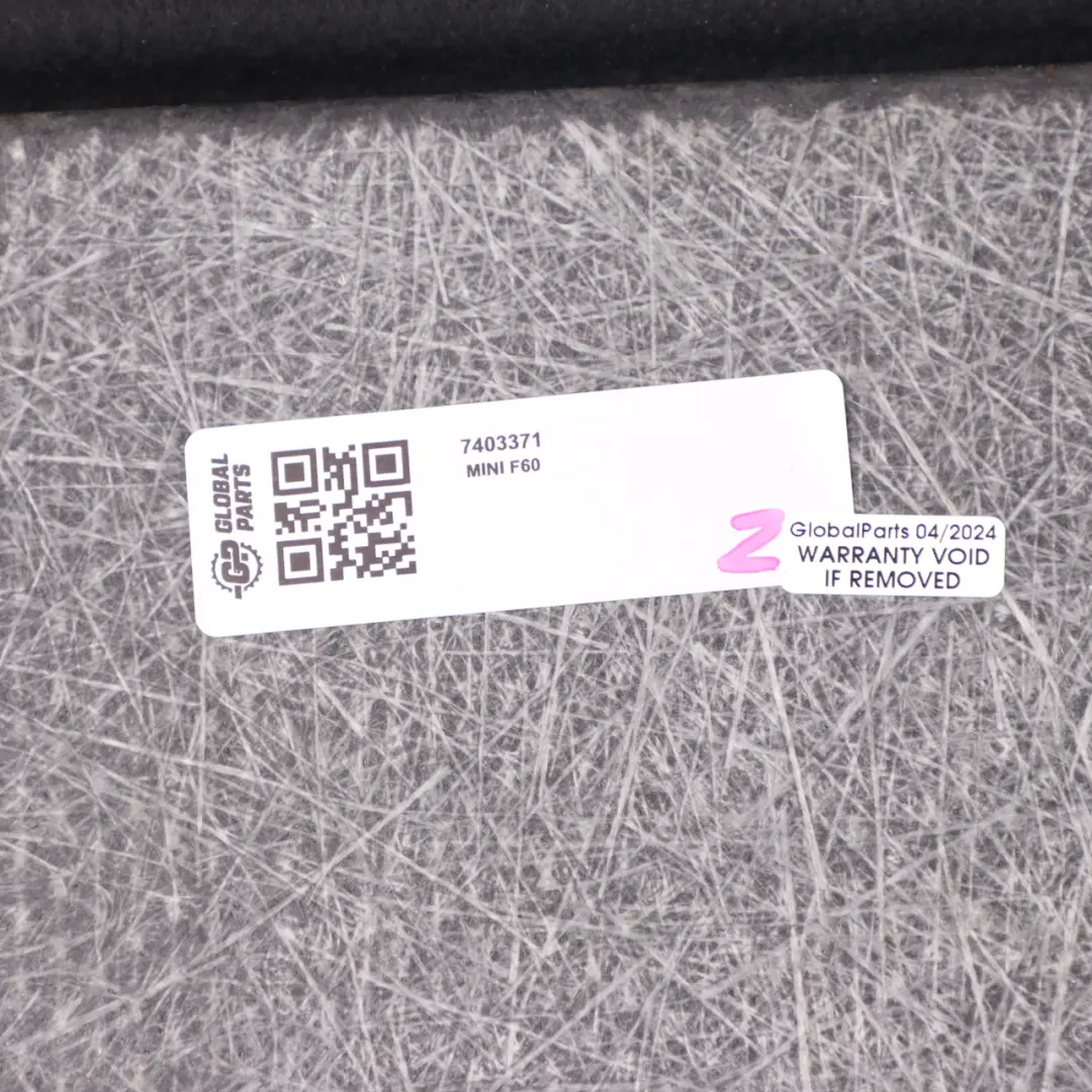 Trunk Floor Boot Carpet Luggage Compartment Black to Mini Countryman F60 with Part number 7403371 Mini Countryman F60 Trunk Floor Boot Carpet Luggage Compartment Black - SKU 7403371 - Part number 7403371