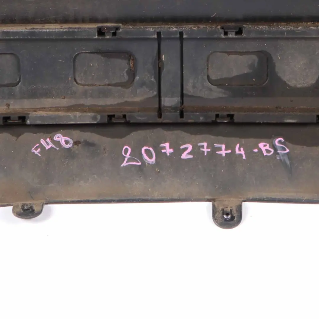 Bumper M Sport Trim Panel PDC Black Sapphire Metallic - 475 to BMW X1 F48 Rear with Part number 8072774 BMW X1 F48 Rear Bumper M Sport Trim Panel PDC Black Sapphire Metallic - 475 - SKU 8072774-BS - Part number 8072774