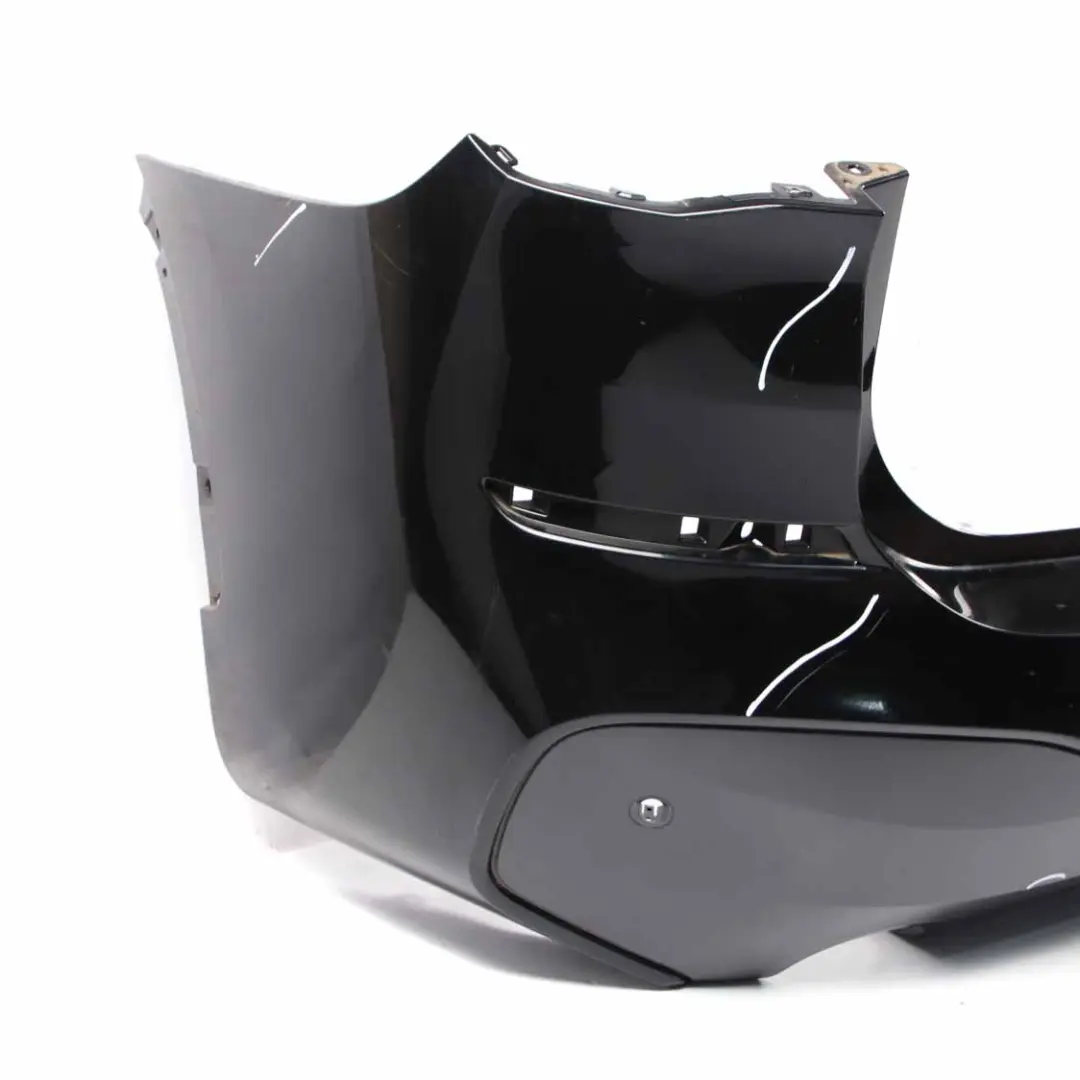 Bumper M Sport Trim Panel PDC Black Sapphire Metallic - 475 to BMW X1 F48 Rear with Part number 8072774 BMW X1 F48 Rear Bumper M Sport Trim Panel PDC Black Sapphire Metallic - 475 - SKU 8072774-BS - Part number 8072774