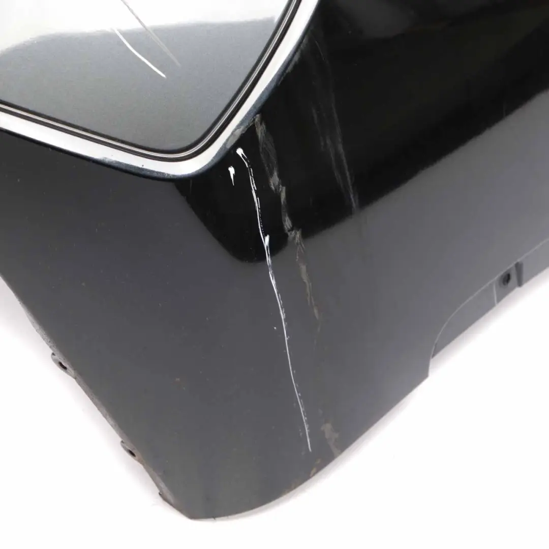 Bumper M Sport Trim Panel PDC Black Sapphire Metallic - 475 to BMW X1 F48 Rear with Part number 8072774 BMW X1 F48 Rear Bumper M Sport Trim Panel PDC Black Sapphire Metallic - 475 - SKU 8072774-BS - Part number 8072774