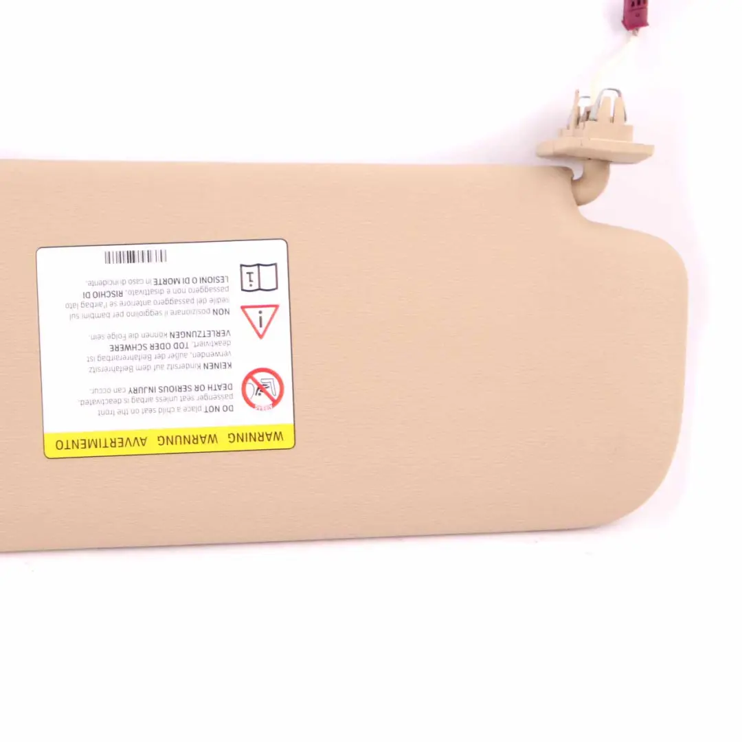  Sun Visor BMW X3 F25 X4 F26 Mirror Sunvisor Left N/S Trim Panel Beige - SKU 7403559 - Part number 7403559