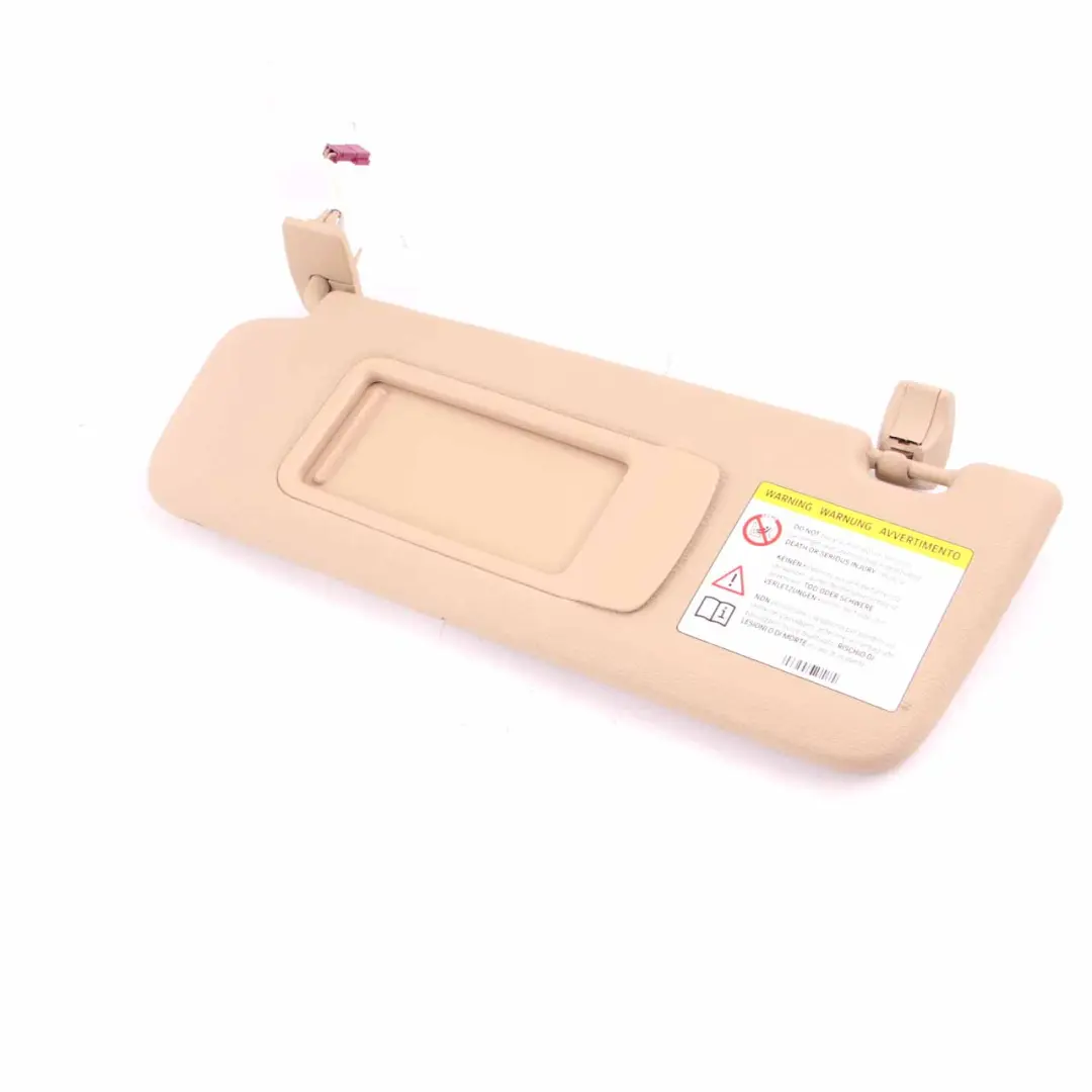 Sun Visor BMW X3 F25 X4 F26 Mirror Sunvisor Left N/S Trim Panel Beige - SKU 7403559 - Part number 7403559