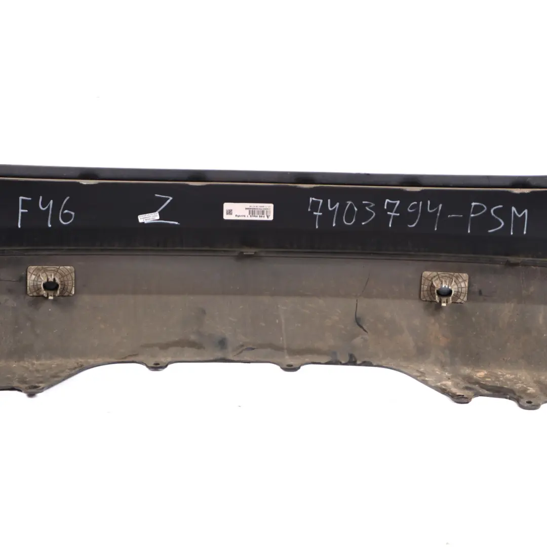 Bumper Rear Trim Panelling Cover PDC Platinum Silver Metallic - C08 to BMW F46 with Part number 7403794 BMW F46 Bumper Rear Trim Panelling Cover PDC Platinum Silver Metallic - C08 - SKU 7403794-PSM - Part number 7403794