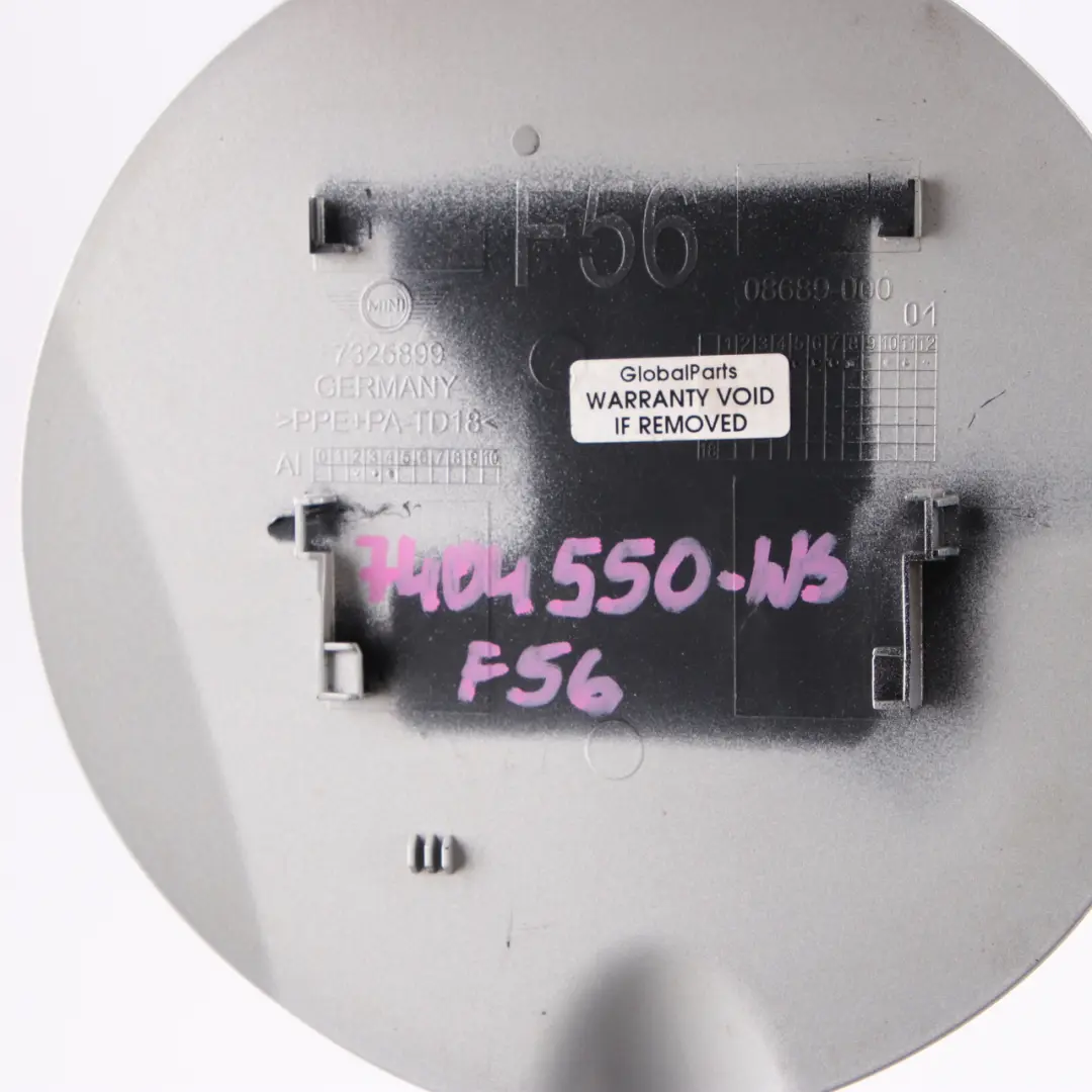 Fill In Flap White Silver Metallic A62 7325899 to Mini Cooper F56 Fuel Cover with Part number 7404550 Mini Cooper F56 Fuel Cover Fill In Flap White Silver Metallic A62 7325899 - SKU 7404550-WS - Part number 7404550