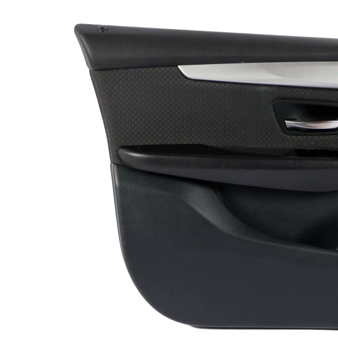 Panel Delantero Izquierdo Forro Puerta Tela Antracita para BMW F45 F46 con número de pieza 7404801 BMW F45 F46 Panel Delantero Izquierdo Forro Puerta Tela Antracita - SKU 7404801 - Número de pieza 7404801