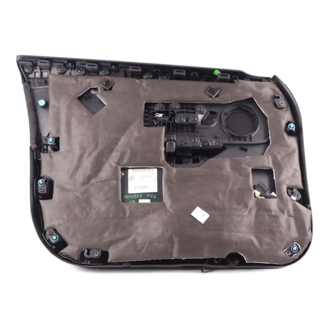 Door Card Front Right O/S Door Lining Panel Cloth Fabric Anthracite to BMW F45 F46 with Part number 7404802 BMW F45 F46 Door Card Front Right O/S Door Lining Panel Cloth Fabric Anthracite - SKU 7404802 - Part number 7404802