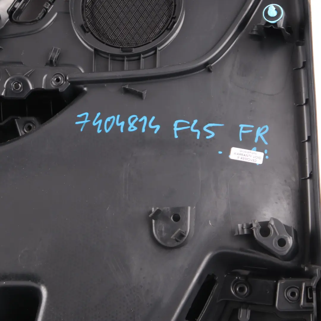 Door Card Front Right O/S Door Lining Panel Cloth Fabric Anthracite to BMW F45 F46 with Part number 7404814 BMW F45 F46 Door Card Front Right O/S Door Lining Panel Cloth Fabric Anthracite - SKU 7404814 - Part number 7404814