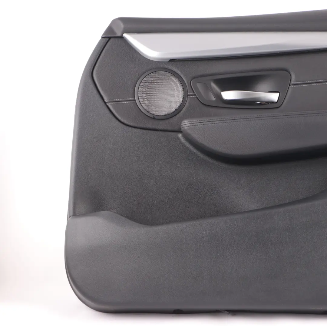 BMW F46 Door Card Front Right O/S Door Lining Panel HiFi Leather Black Grey - SKU 7404820 - Part number 7404820