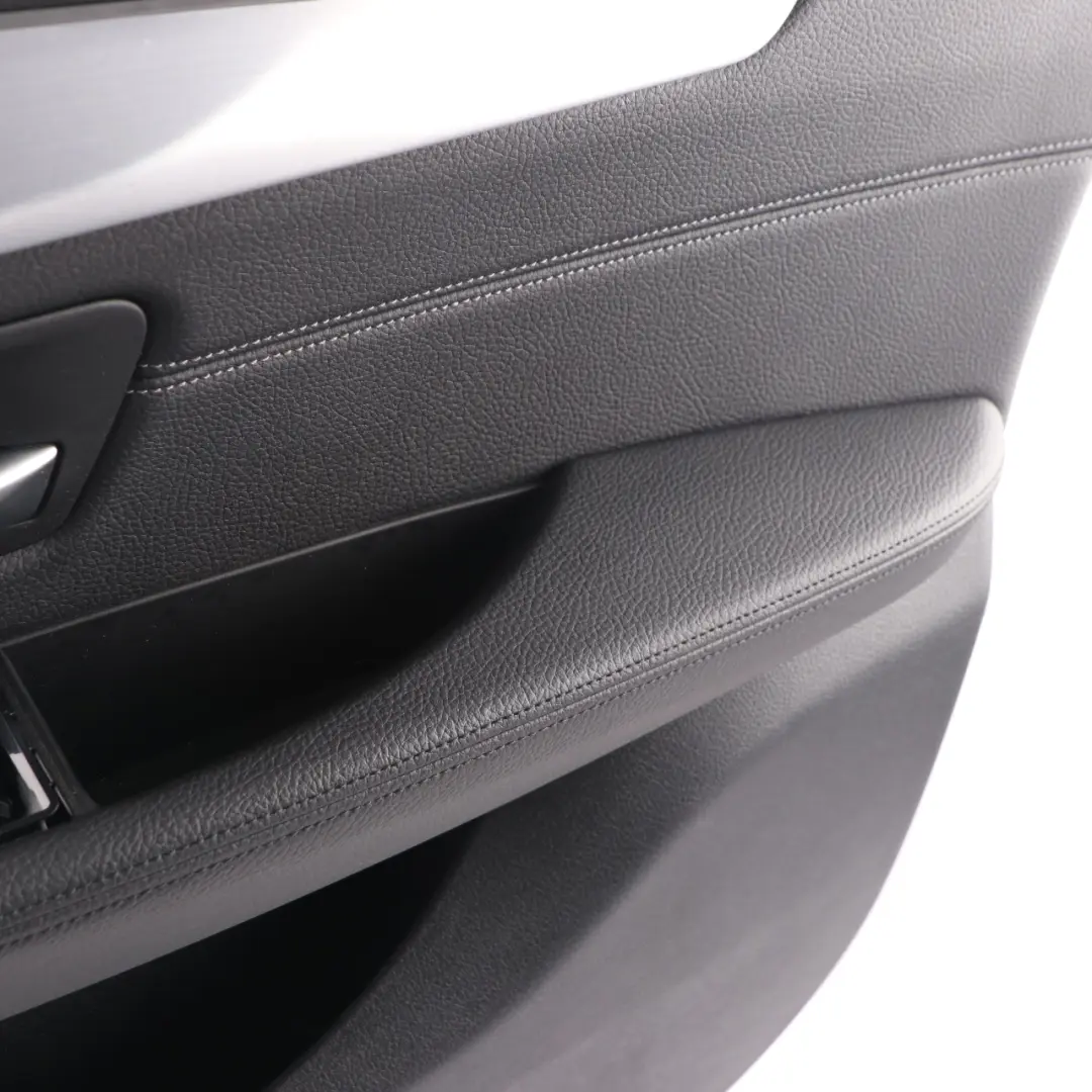 BMW F46 Door Card Front Right O/S Door Lining Panel HiFi Leather Black Grey - SKU 7404820 - Part number 7404820