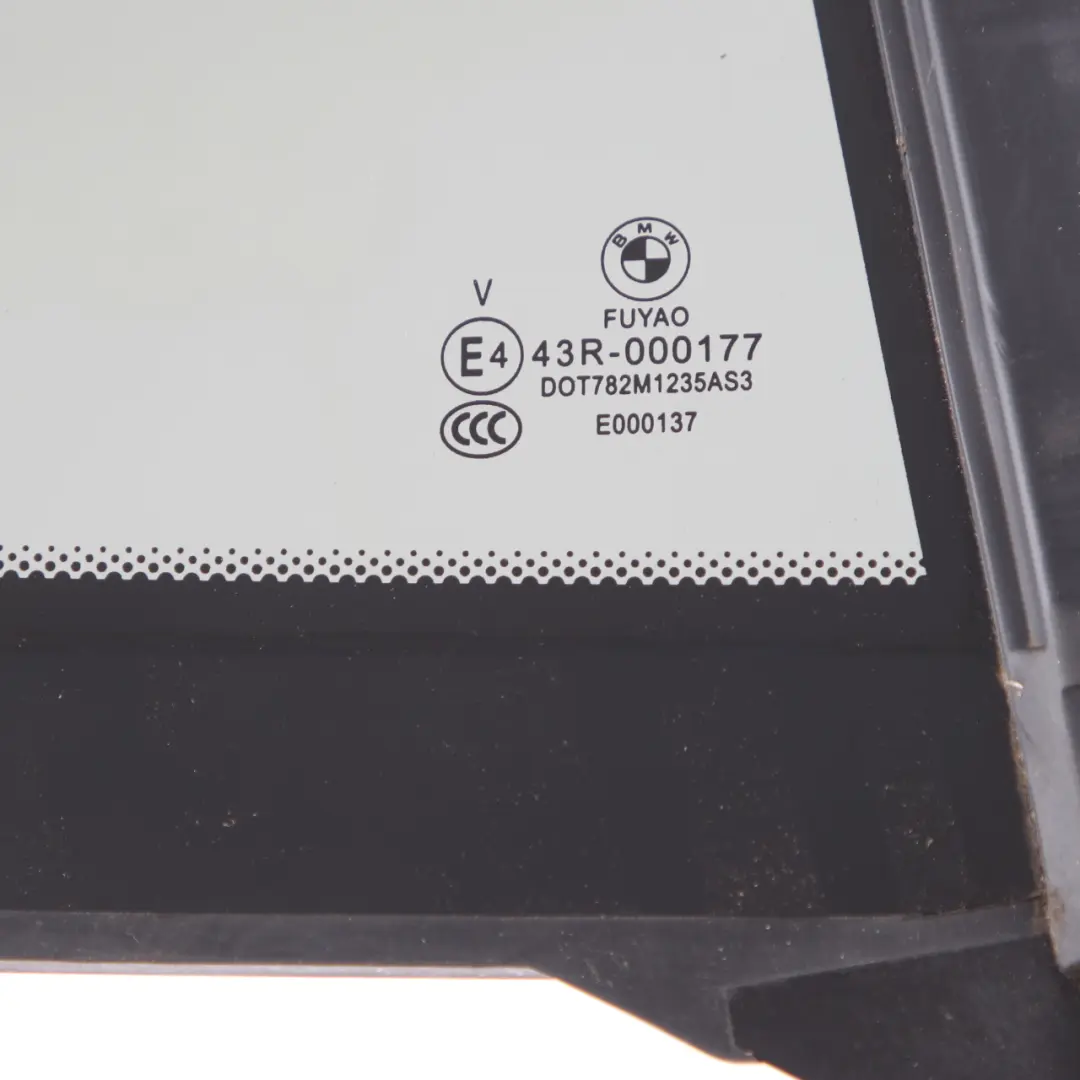 Side Window Right O/S Door Fixed Glass Black Tinted AS3 to BMW X1 F48 Rear with Part number 7405606 BMW X1 F48 Rear Side Window Right O/S Door Fixed Glass Black Tinted AS3 - SKU 7405606 - Part number 7405606