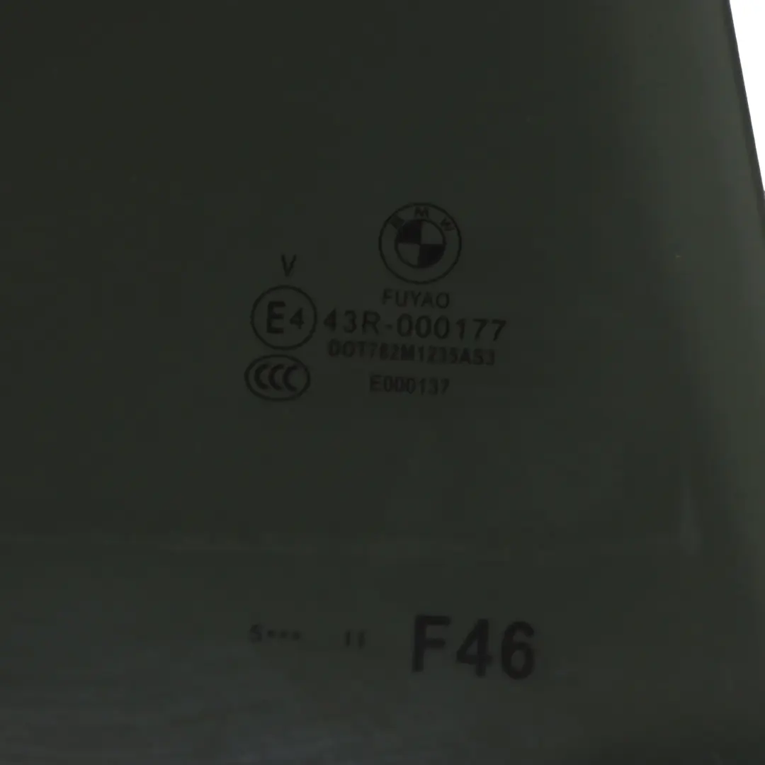 Vetro Finestrino Porta Posteriore Destra AS3 Colorato per BMW F46 Gran Tourer con numero di parte 7405710 BMW F46 Gran Tourer Vetro Finestrino Porta Posteriore Destra AS3 Colorato - SKU 7405710 - Numero di parte 7405710