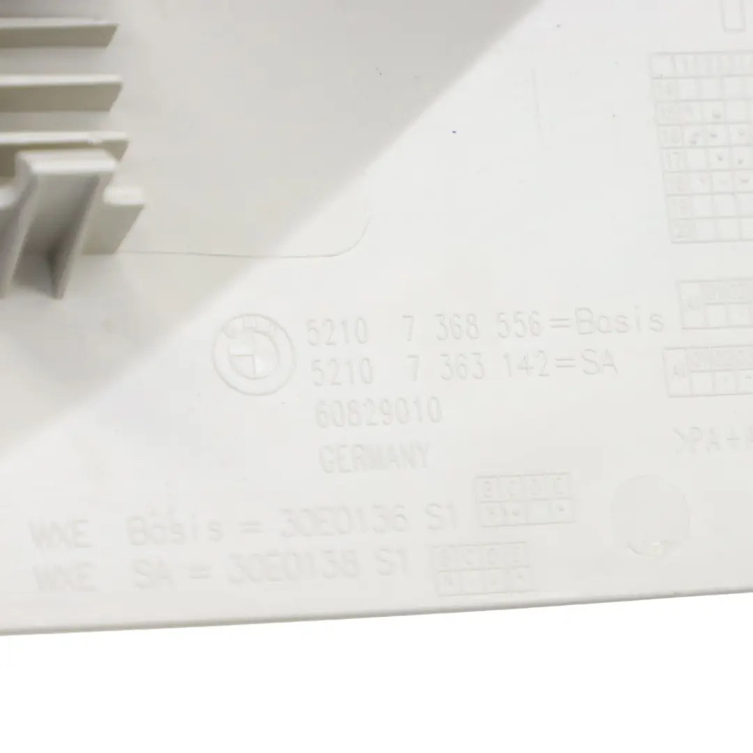 Seat Trim BMW G30 G12 Front Seat Right Outer Side Panel Elfenbein White - SKU 7405726 - Part number 7405726