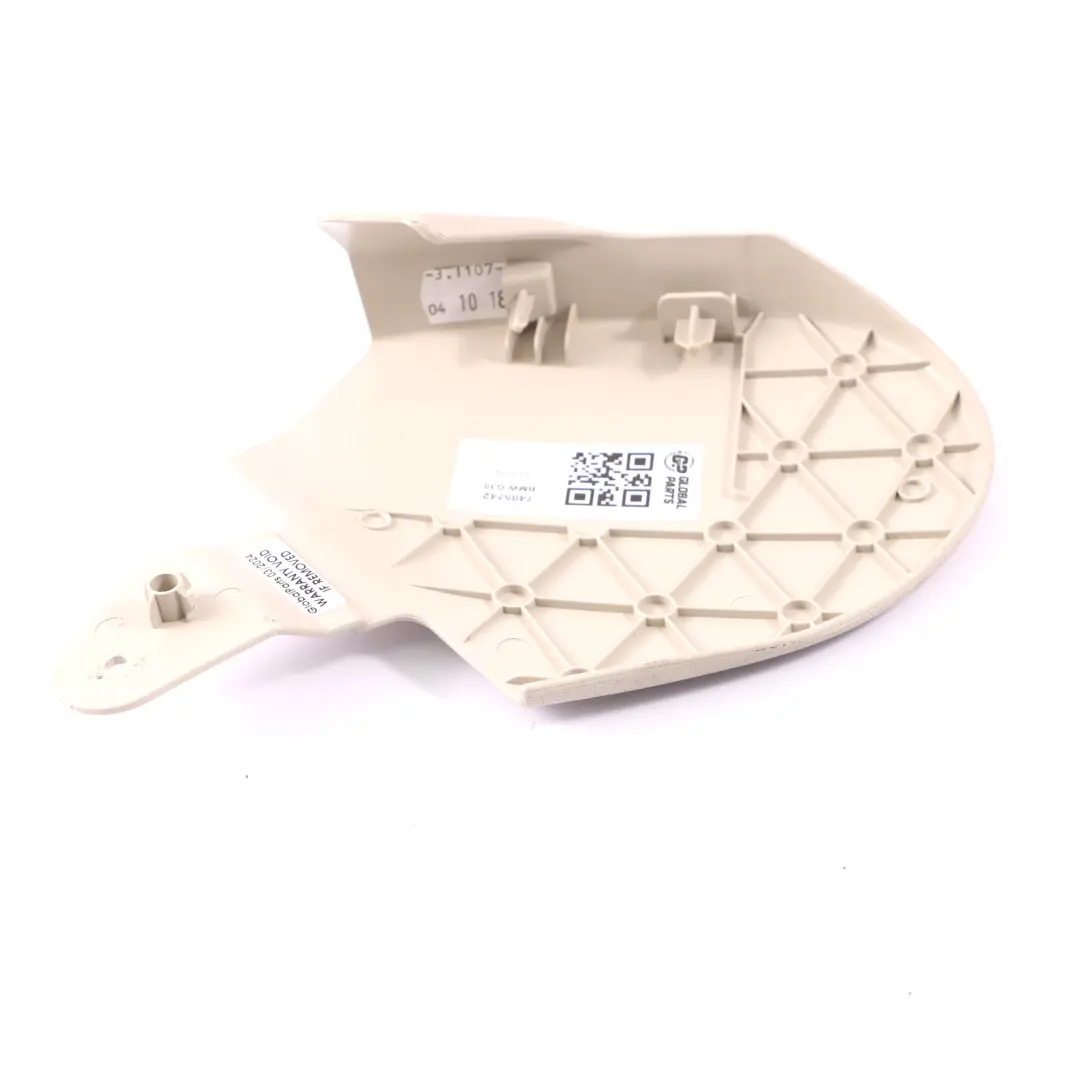 Funda Asiento BMW G11 G30 G31 G32 Delantero Derecho Interior Panel Beige para con número de pieza 7405742 Funda Asiento BMW G11 G30 G31 G32 Delantero Derecho Interior Panel Beige - SKU 7405742 - Número de pieza 7405742