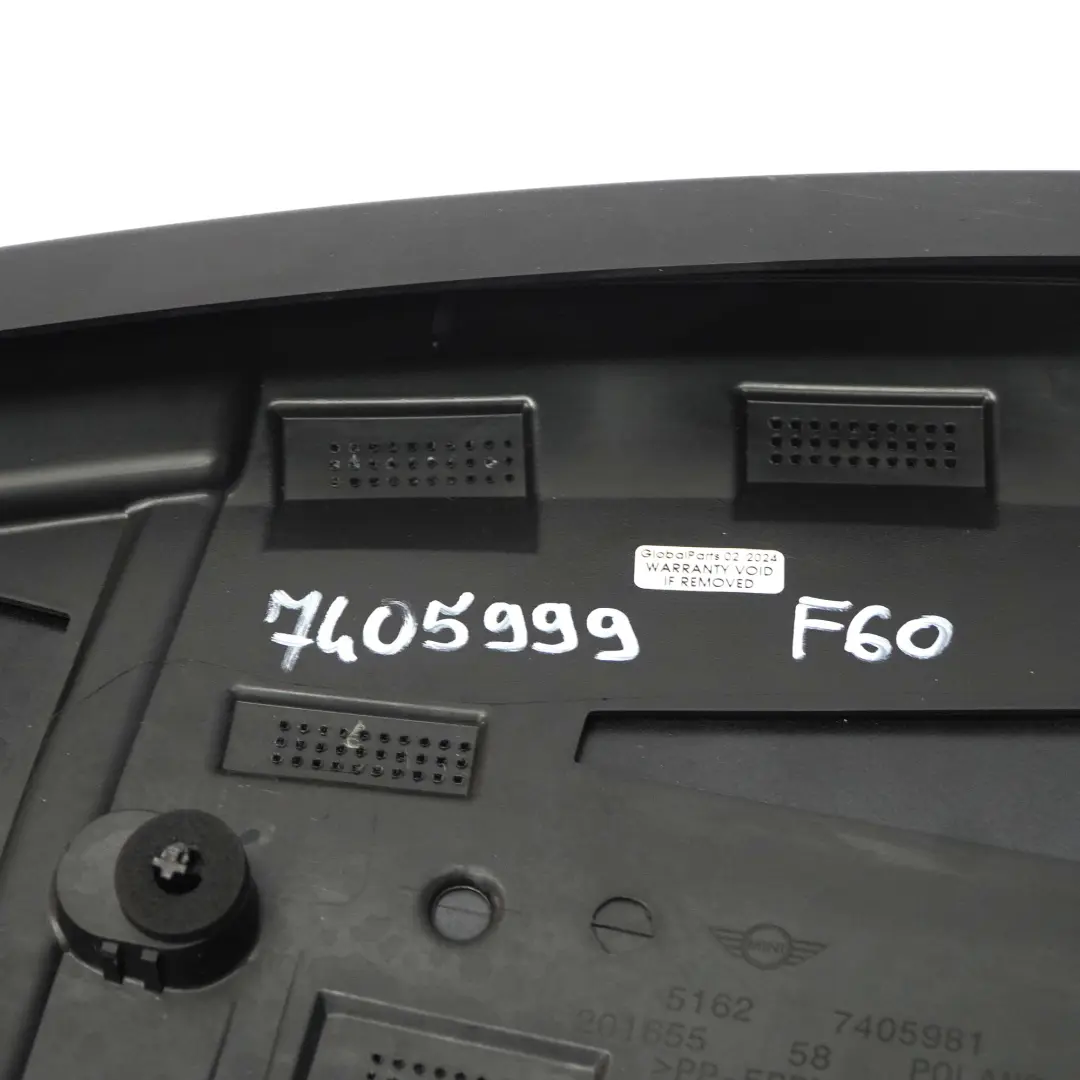 Heckspoiler Kofferraum deckel Panel Schwarz 7405981 für Mini Countryman F60 JCW mit Teilenummer 7405999 Mini Countryman F60 JCW Heckspoiler Kofferraum deckel Panel Schwarz 7405981 - SKU 7405999 - Teilenummer 7405999