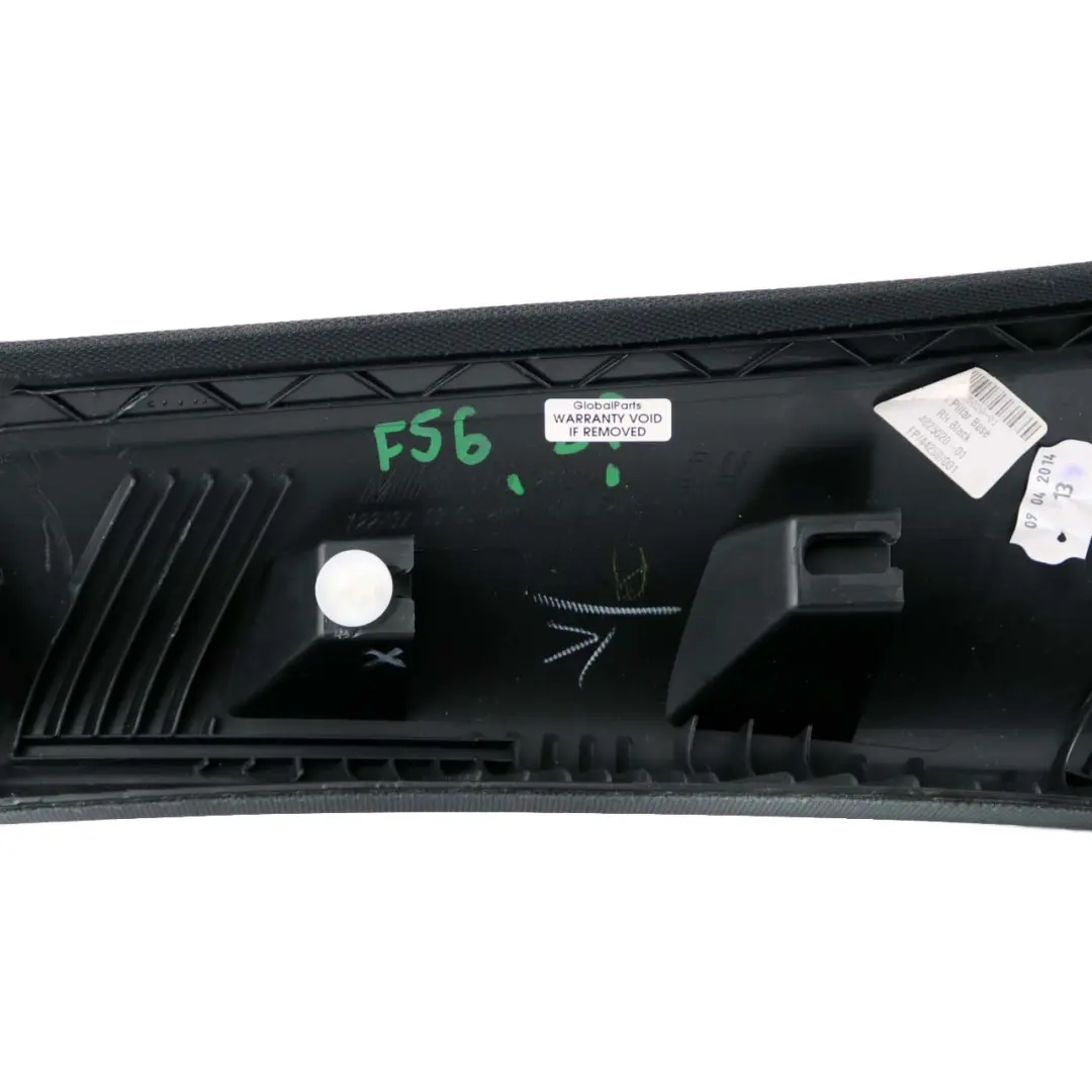  Column Trim Mini F56 A Pillar Front Right O/S Cover Panel Black 7298664 - SKU 7406018 - Part number 7406018