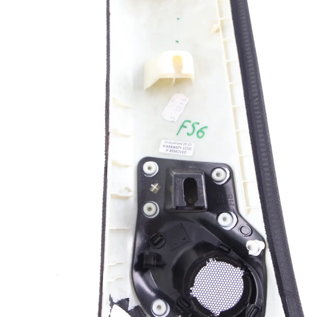 Pilar HiFi Cubierta Columna A Derecha Embellecedor Panel Negro 7406012 para Mini F56 con número de pieza 7406022 Mini F56 Pilar HiFi Cubierta Columna A Derecha Embellecedor Panel Negro 7406012 - SKU 7406022 - Número de pieza 7406022