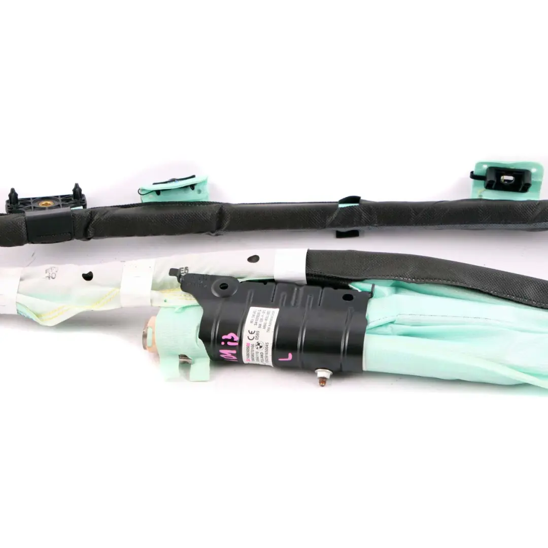Left N/S Passenger Side Head Airbag Roof Curtain to BMW i3 I01 with Part number 7406505 BMW i3 I01 Left N/S Passenger Side Head Airbag Roof Curtain - SKU 7406505 - Part number 7406505