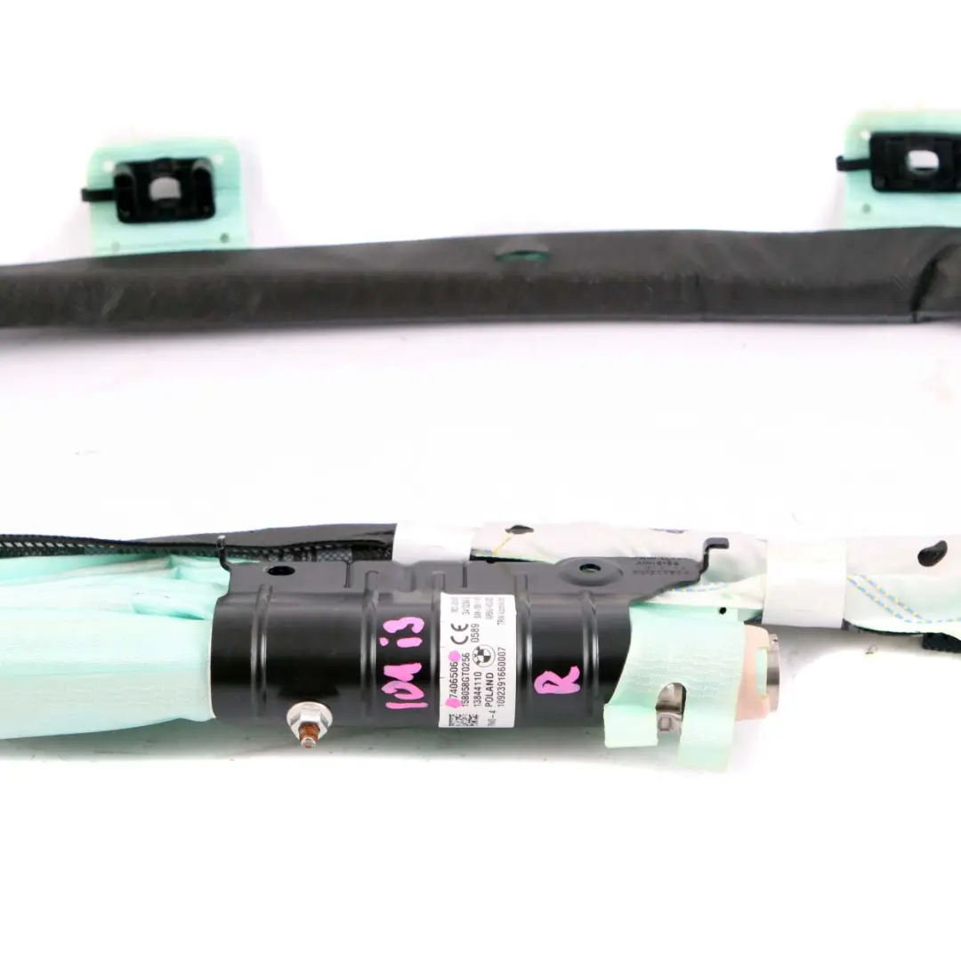 Right O/S Driver Side Head Airbag Roof Curtain to BMW i3 I01 with Part number 7406506 BMW i3 I01 Right O/S Driver Side Head Airbag Roof Curtain - SKU 7406506 - Part number 7406506