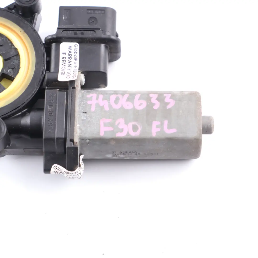 Window Lifter Motor BMW F30 F31 Front Left Door N/S Drive Actuator to with Part number 7406633 Window Lifter Motor BMW F30 F31 Front Left Door N/S Drive Actuator - SKU 7406633 - Part number 7406633
