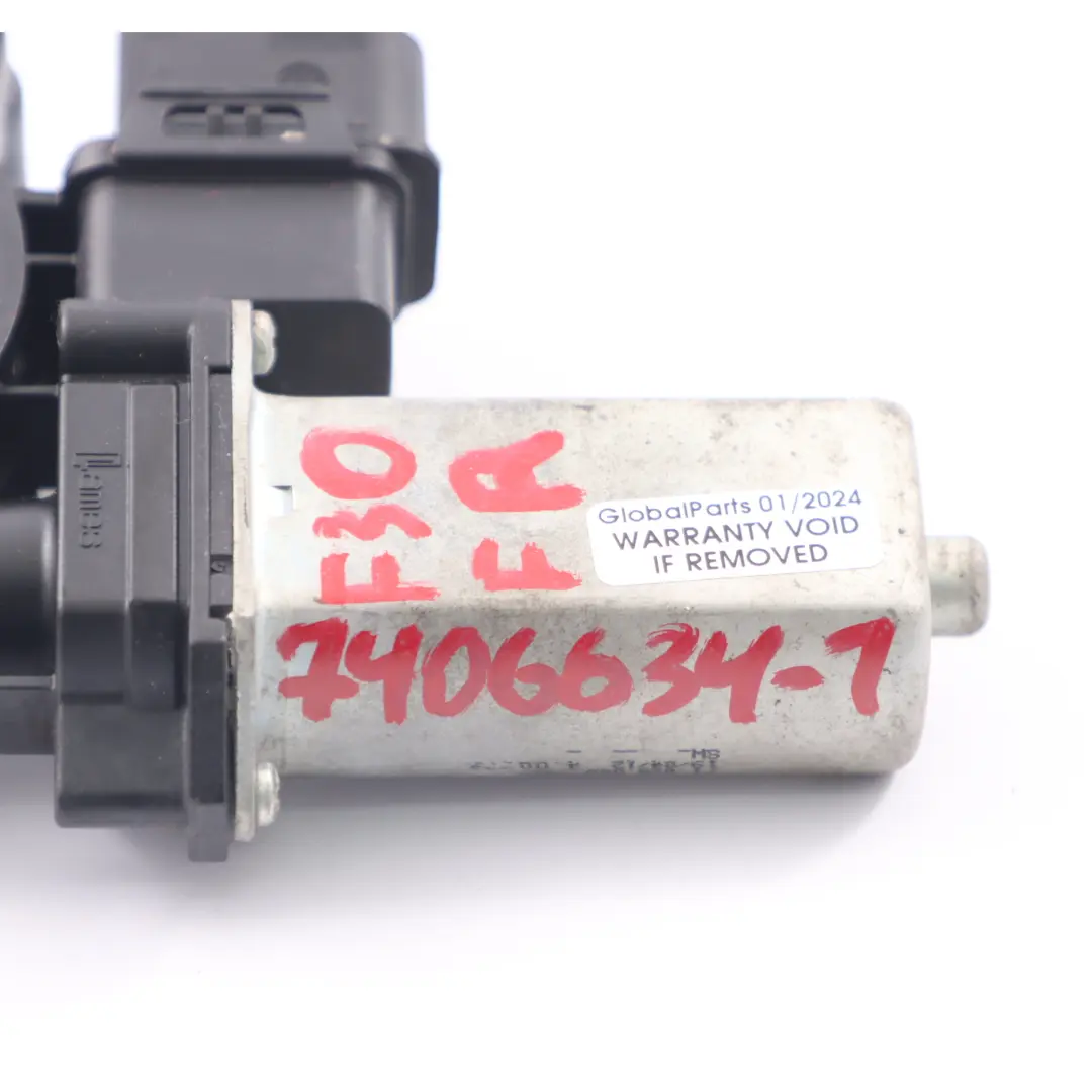 BMW F30 F31 Motor elevalunas puerta delantera derecha Actuador - SKU 7406634-1 - Número de pieza 7406634