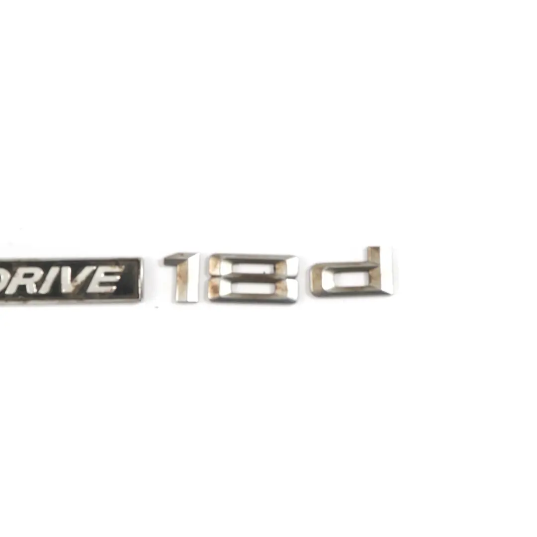BMW X1 F48 Lettering S Drive 18d Emblem Logo Trim - SKU 7406663 - Part number 7406663