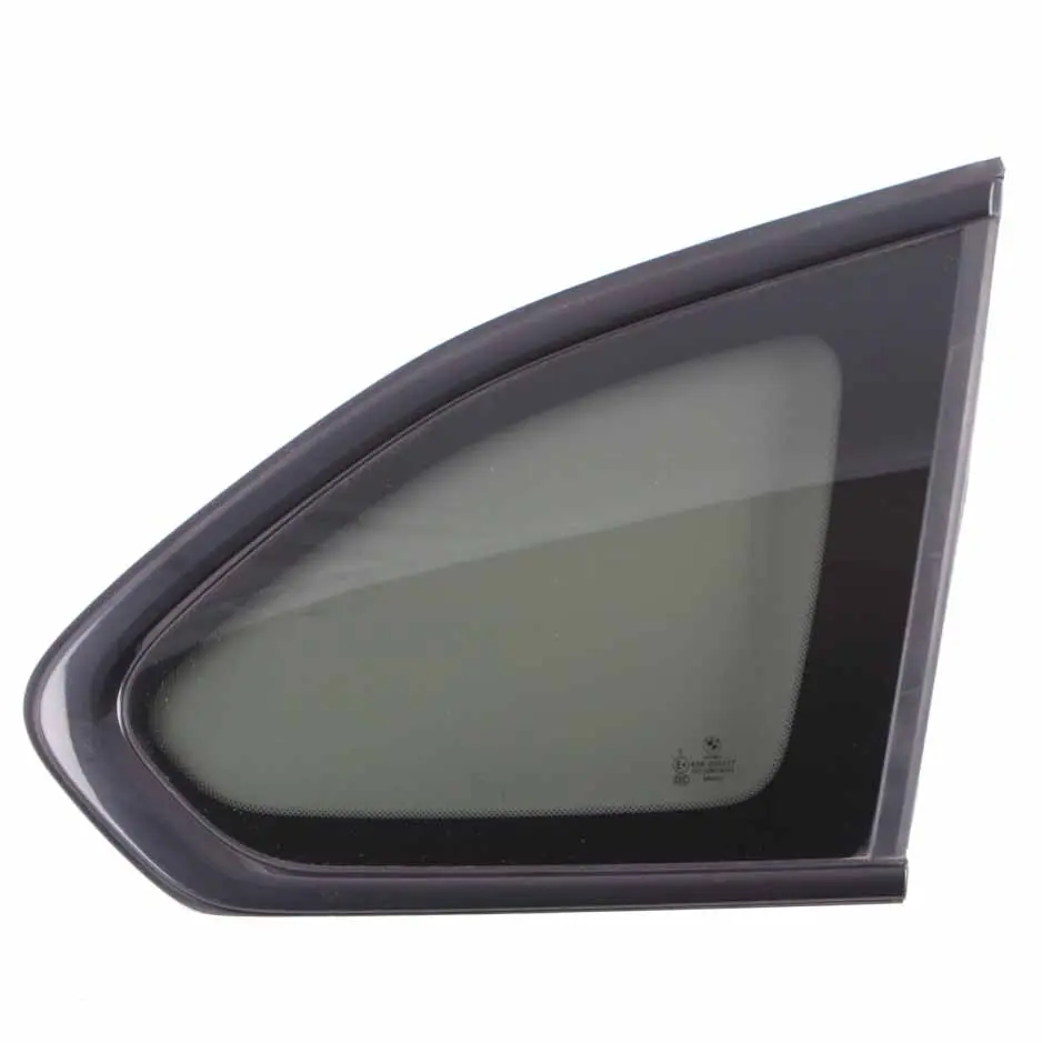Cuarto Ventana Lateral Trasera Derecha Negro Vidrio AS3 para BMW F48 con número de pieza 7406874 BMW F48 Cuarto Ventana Lateral Trasera Derecha Negro Vidrio AS3 - SKU 7406874 - Número de pieza 7406874