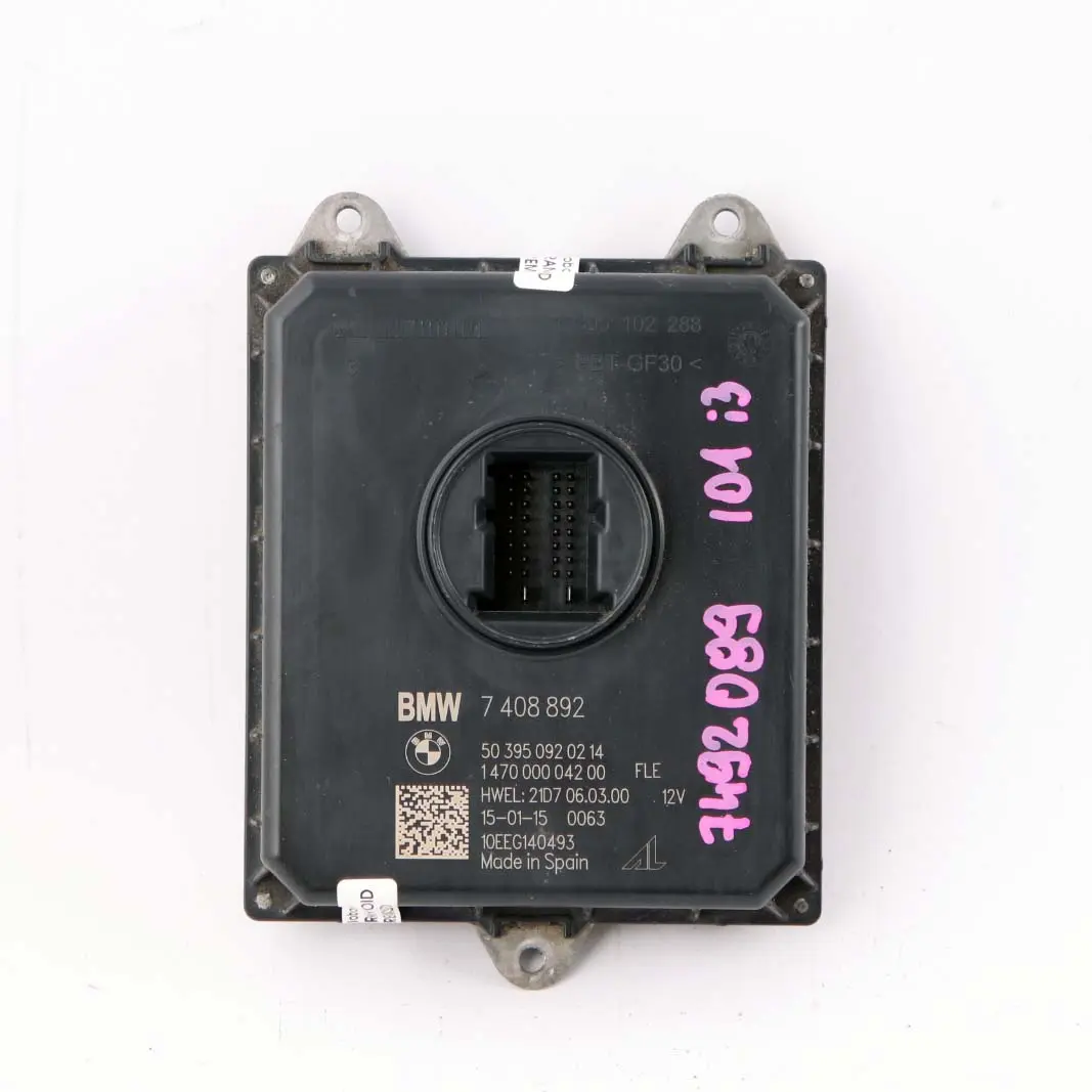 Headlight Module BMW i3 I01 Control Unit Front Light Electronics LED  - SKU 7408892 - Part number 7408892