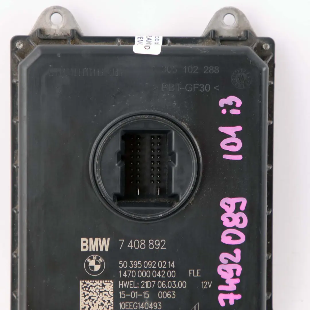 Scheinwerfer Modul Steuergerät Frontlicht Elektronik LED für BMW I01 I3 mit Teilenummer 7408892 BMW I01 I3 Scheinwerfer Modul Steuergerät Frontlicht Elektronik LED - SKU 7408892 - Teilenummer 7408892