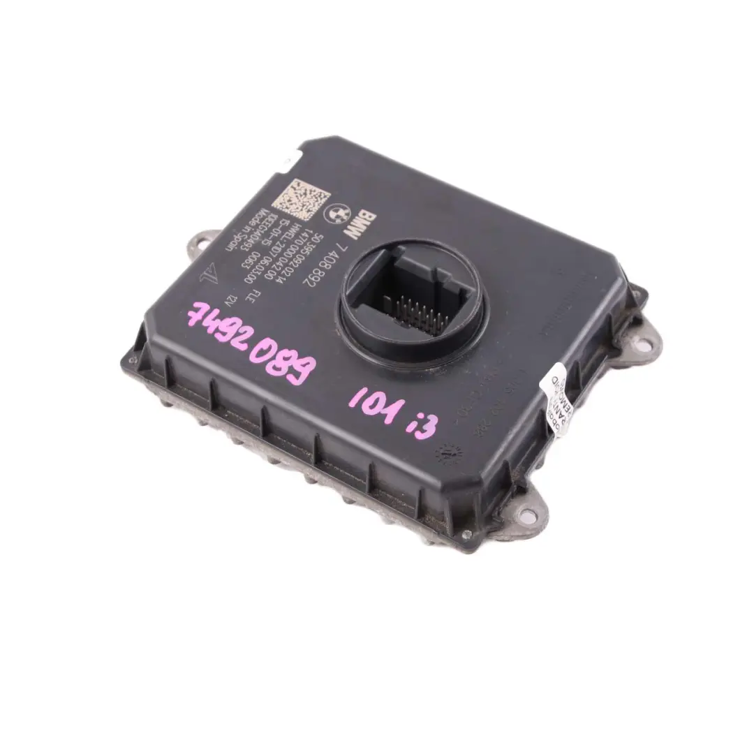 Module Phare Unité De Contrôle Lumière Avant Electronique LED pour BMW I01 I3 à propos du numéro de pièce 7408892 BMW I01 I3 Module Phare Unité De Contrôle Lumière Avant Electronique LED - SKU 7408892 - Numéro de pièce 7408892