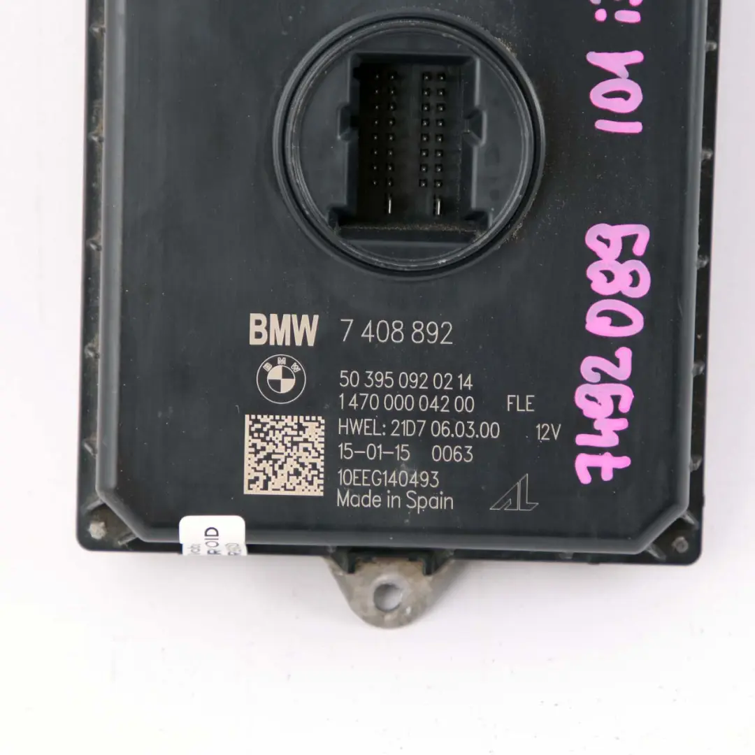 Headlight Module BMW i3 I01 Control Unit Front Light Electronics LED  - SKU 7408892 - Part number 7408892