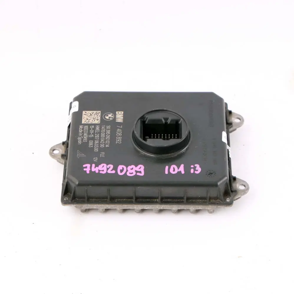 Module Phare Unité De Contrôle Lumière Avant Electronique LED pour BMW I01 I3 à propos du numéro de pièce 7408892 BMW I01 I3 Module Phare Unité De Contrôle Lumière Avant Electronique LED - SKU 7408892 - Numéro de pièce 7408892