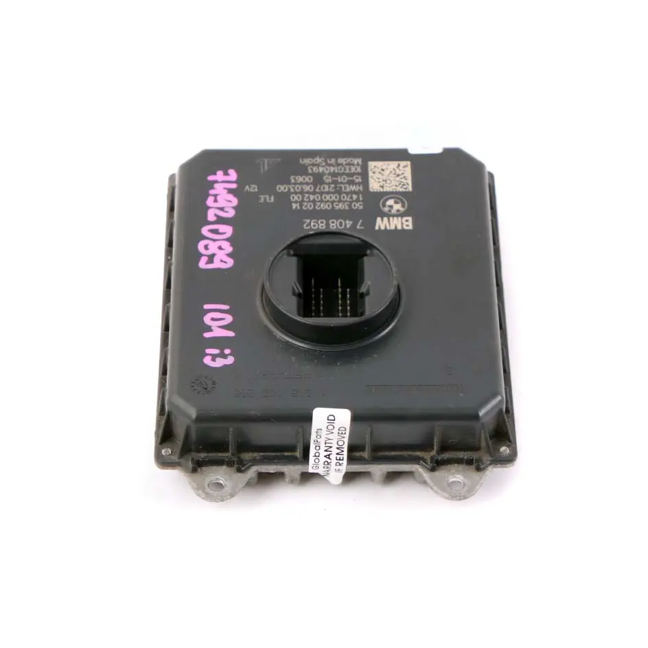 Headlight Module BMW i3 I01 Control Unit Front Light Electronics LED  - SKU 7408892 - Part number 7408892