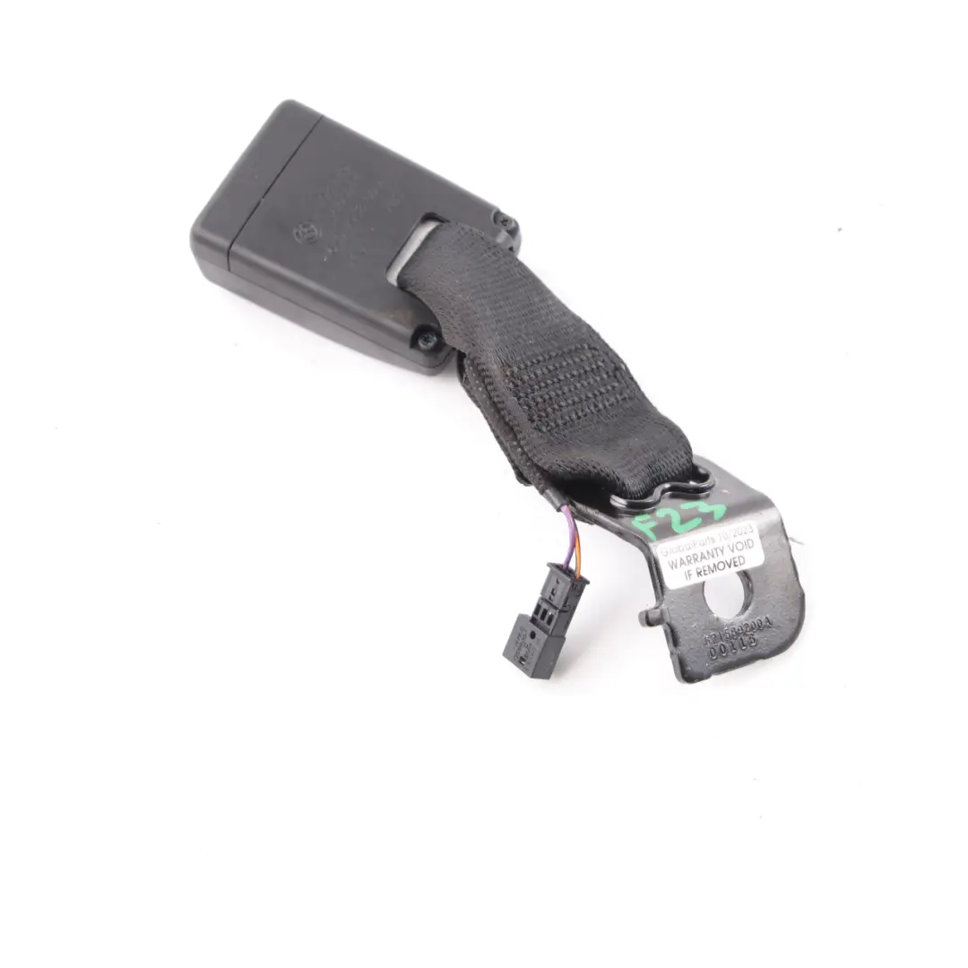 BMW F23 Convertible Seat Buckle Lower Belt Rear Right O/S Catch Black - SKU 7408949 - Part number 7408949
