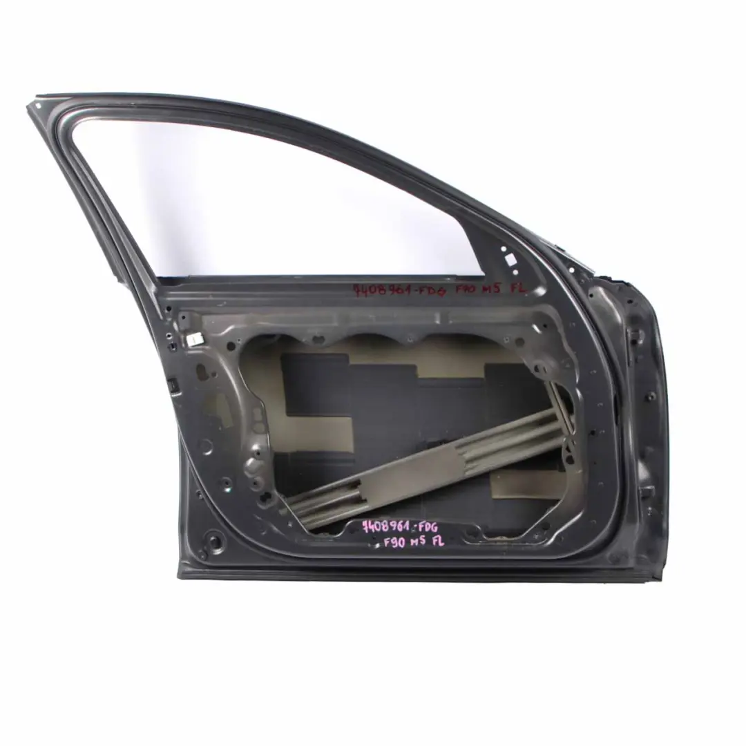 Door Front BMW F90 M5 G30 Left Door N/S Frozen Dark Grey II - P79 to with Part number 7408961 Door Front BMW F90 M5 G30 Left Door N/S Frozen Dark Grey II - P79 - SKU 7408961-FDG - Part number 7408961