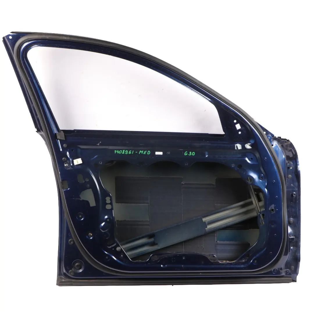 Door Front BMW F90 M5 G30 Left Door N/S Mediterranean Blue Metallic - C10 to with Part number 7408961 Door Front BMW F90 M5 G30 Left Door N/S Mediterranean Blue Metallic - C10 - SKU 7408961-MED - Part number 7408961
