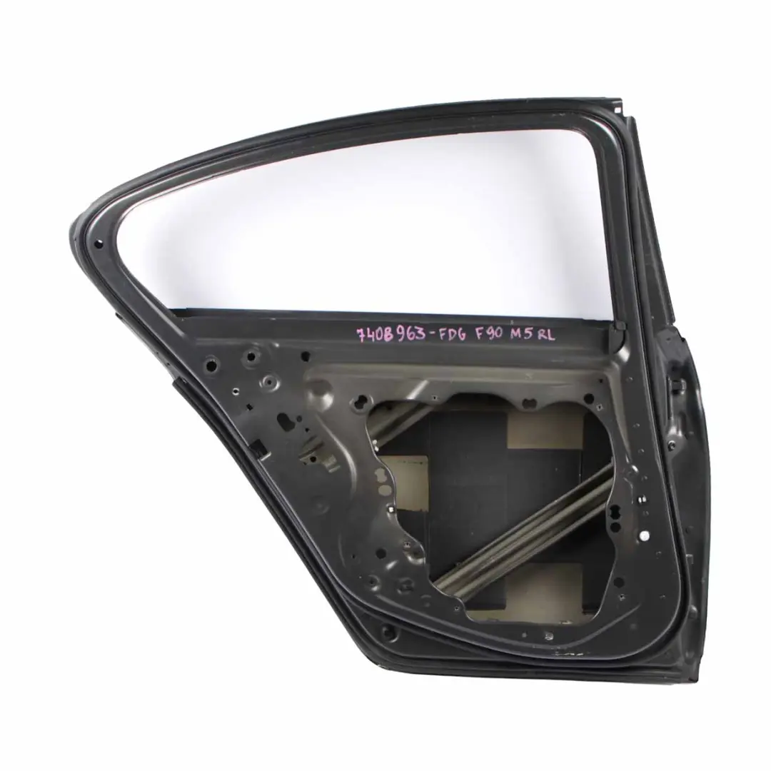 Door Rear BMW F90 M5 G30 Left Door N/S Frozen Dark Grey II - P79 to with Part number 7408963 Door Rear BMW F90 M5 G30 Left Door N/S Frozen Dark Grey II - P79 - SKU 7408963-FDG - Part number 7408963