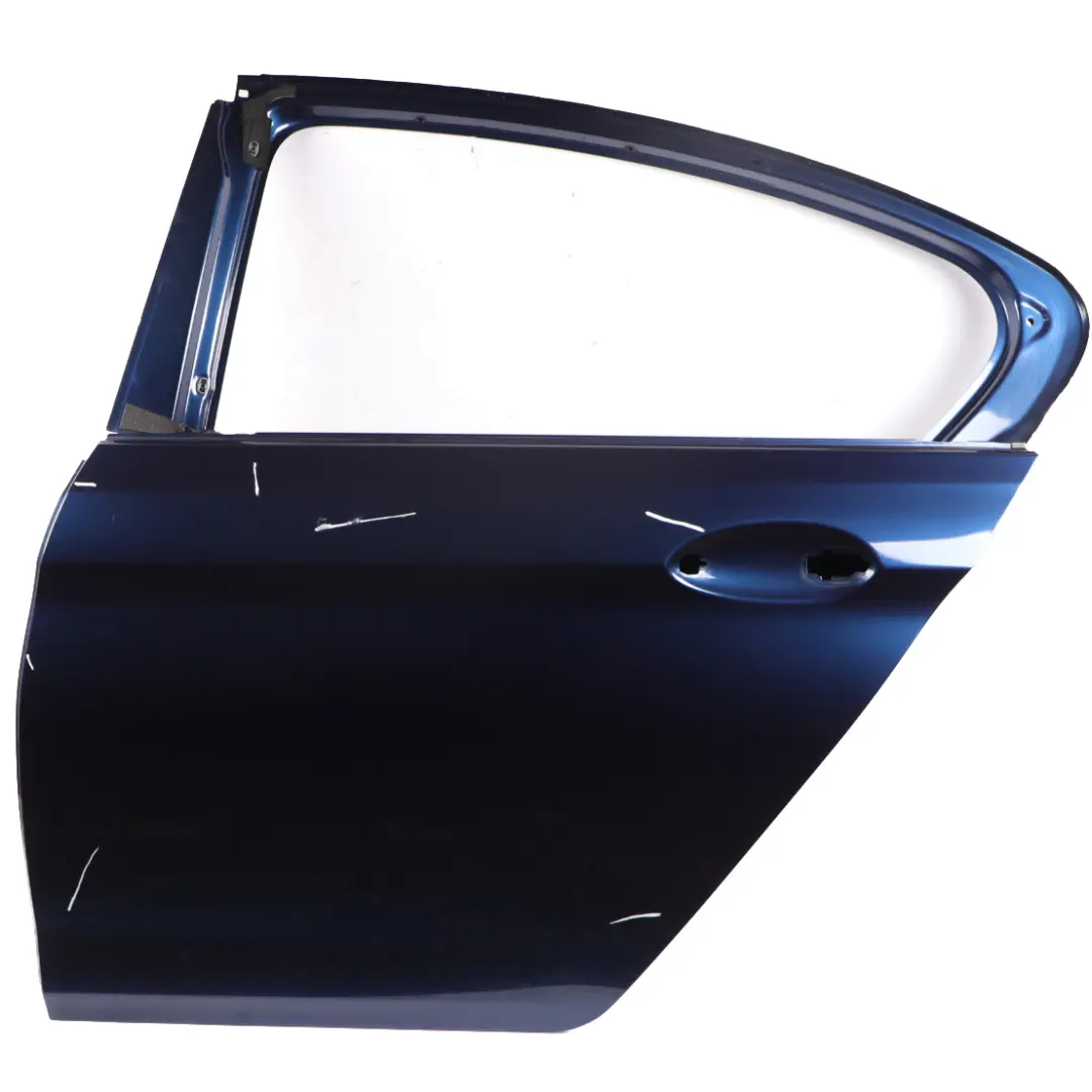 Door Rear BMW F90 M5 G30 Left Door N/S Mediterranean Blue Metallic - C10 to with Part number 7408963 Door Rear BMW F90 M5 G30 Left Door N/S Mediterranean Blue Metallic - C10 - SKU 7408963-MED - Part number 7408963