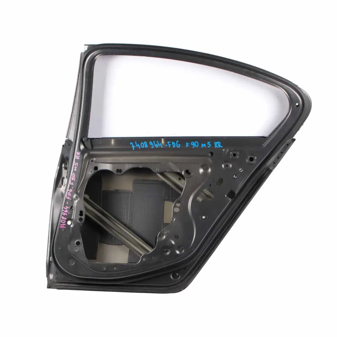 Door Rear BMW F90 M5 G30 Right Door O/S Frozen Dark Grey II - P79 to with Part number 7408964 Door Rear BMW F90 M5 G30 Right Door O/S Frozen Dark Grey II - P79 - SKU 7408964-FDG - Part number 7408964