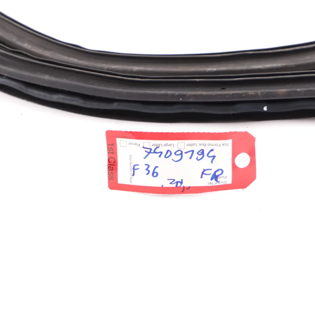 Door Frame Seal Front Right O/S Sealing Gasket 7401895 to BMW F36 Gran Coupe with Part number 7409194 BMW F36 Gran Coupe Door Frame Seal Front Right O/S Sealing Gasket 7401895 - SKU 7409194 - Part number 7409194