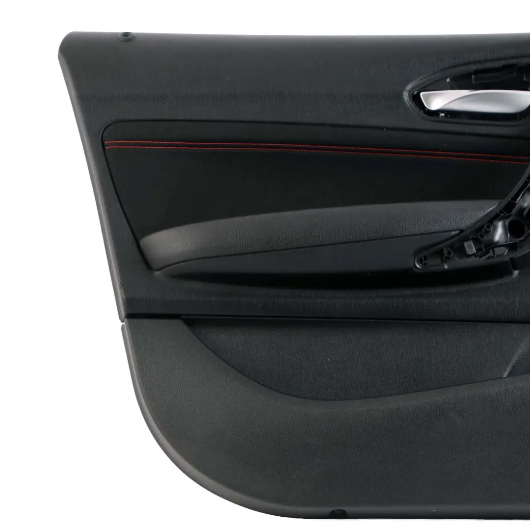 Puerta Delantera Izquierda Forro Tarjeta Tela Rojo Antracita para BMW F20 LCI con número de pieza 7409903 BMW F20 LCI Puerta Delantera Izquierda Forro Tarjeta Tela Rojo Antracita - SKU 7409903 - Número de pieza 7409903