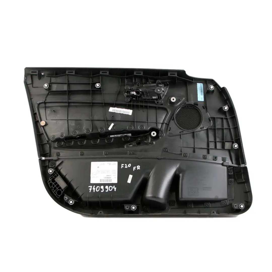 Delantero Derecho Puerta Forro Tarjeta Tela Antracita Rojo para BMW F20 LCI con número de pieza 7409904 BMW F20 LCI Delantero Derecho Puerta Forro Tarjeta Tela Antracita Rojo - SKU 7409904 - Número de pieza 7409904
