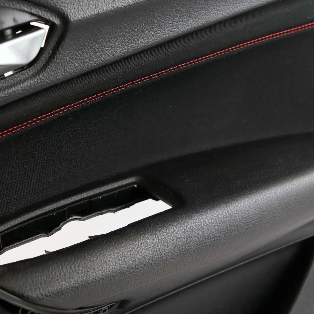 BMW 1 F20 LCI Vorne Rechts Türverkleidung Karte Stoff Anthrazit Rot - SKU 7409904 - Teilenummer 7409904
