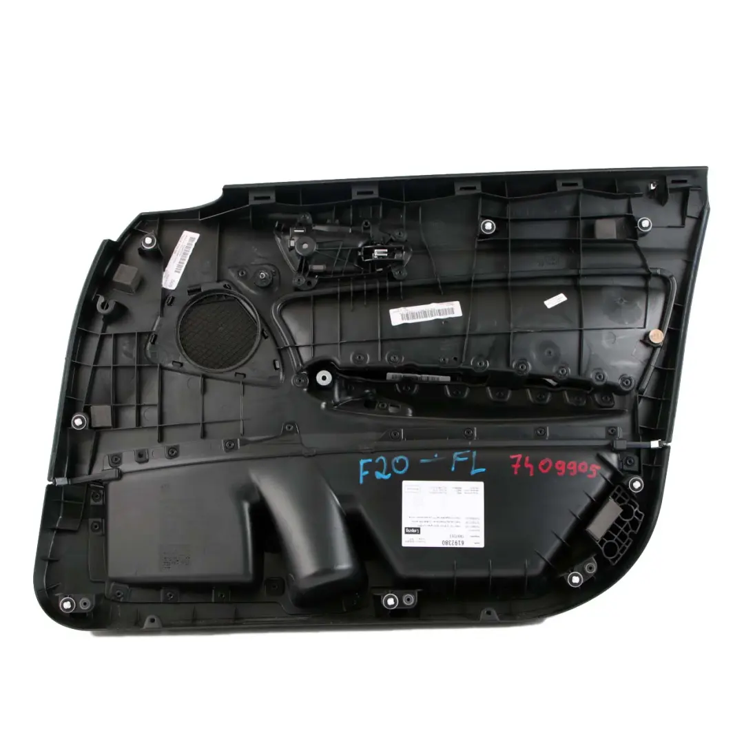 BMW 1 F20 LCI Front Left N/S Door Lining Card Cloth Fabric Anthracite Grey - SKU 7409905 - Part number 7409905
