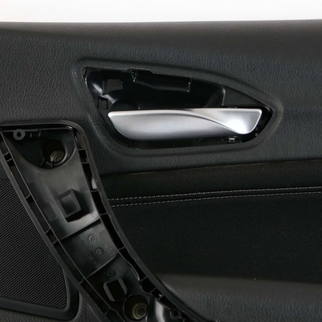 BMW 1 F20 LCI Front Right O/S Door Lining Card Cloth Fabric Anthracite Grey - SKU 7409906 - Part number 7409906
