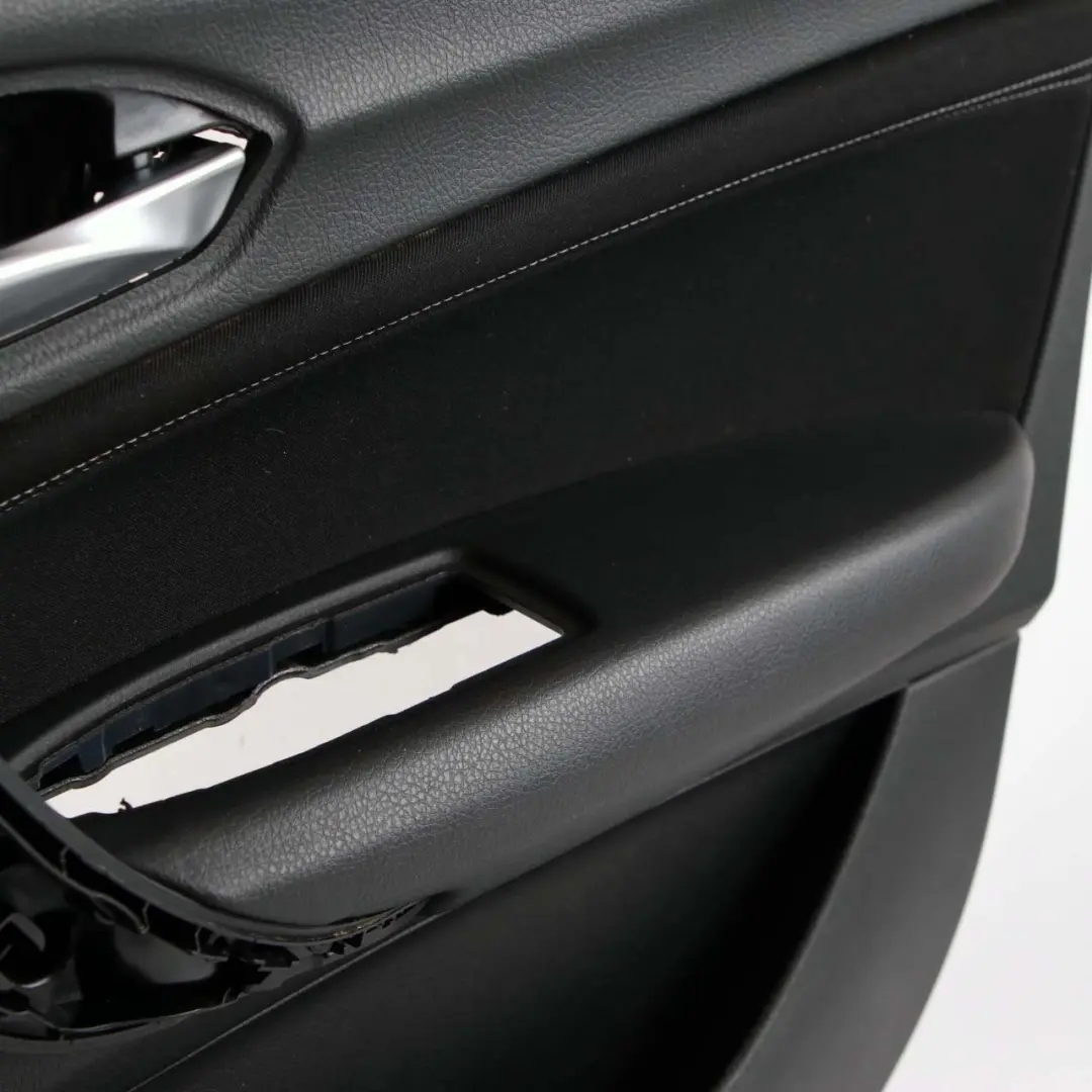BMW 1 F20 LCI Front Right O/S Door Lining Card Cloth Fabric Anthracite Grey - SKU 7409906 - Part number 7409906