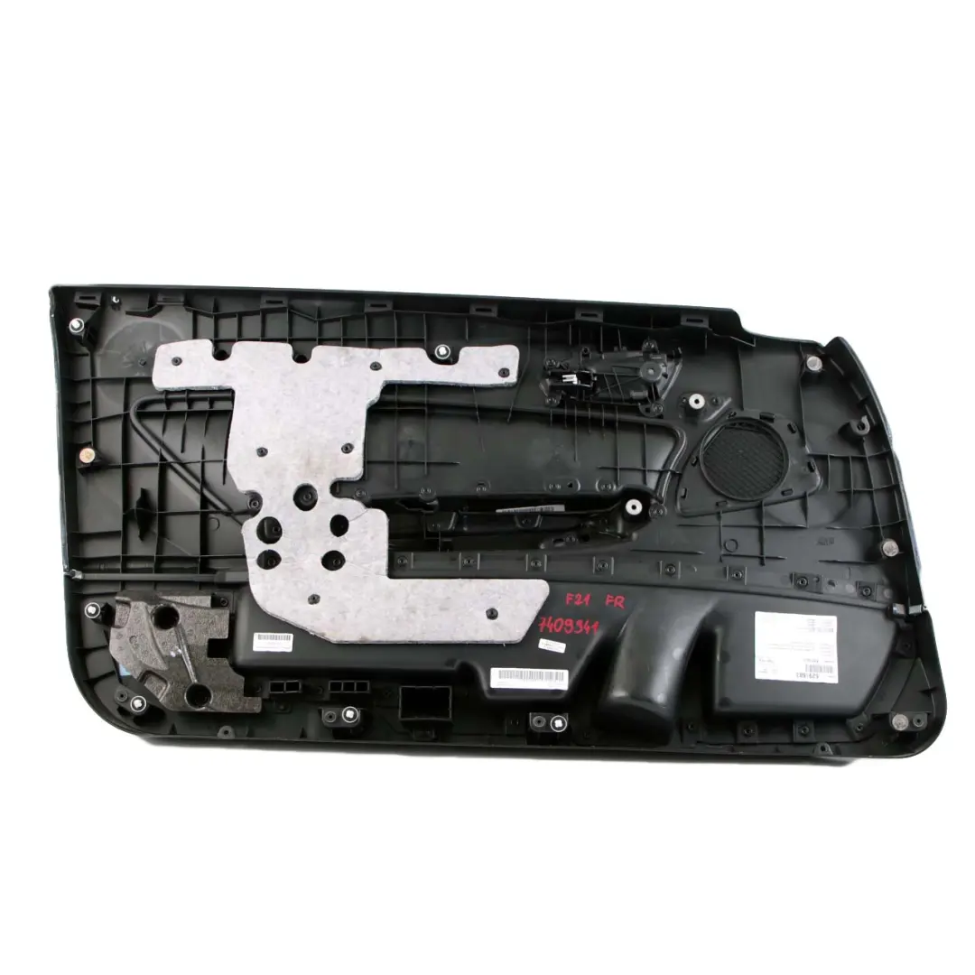 BMW F21 F22 F23 LCI Vorne Rechts Türkartenverkleidung Stoff Anthrazit Rot - SKU 7409944 - Teilenummer 7409944