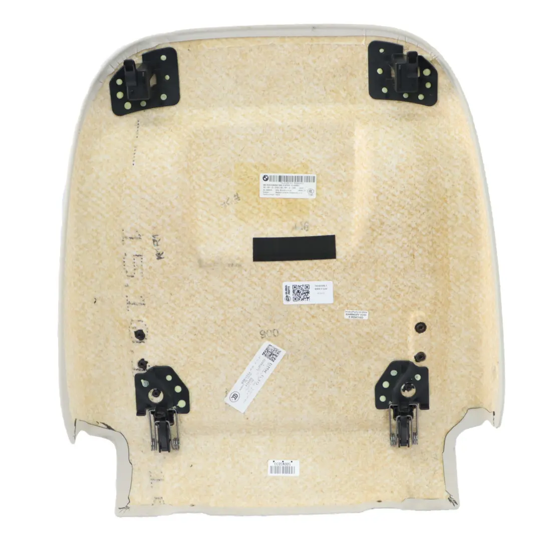  Housse de dossier BMW G11 G30 Siège avant Panneau arrière Blanc - SKU 7410109-1 - Numéro de pièce 7410109